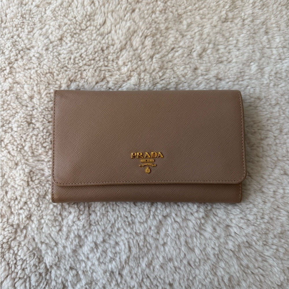 Prada Brown Leather Wallet
